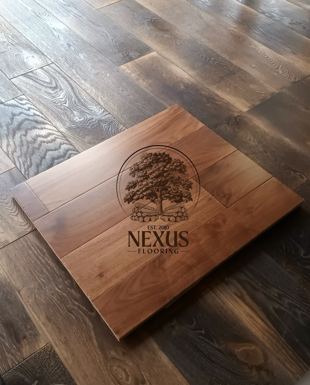 14mm x 3mm x 150mm American Walnut Lacquered Engineered Wood Flooring