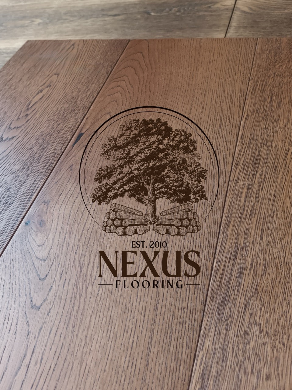 15mm x 4mm x 190mm Engineered Brushed Caramel Oak Wood Flooring