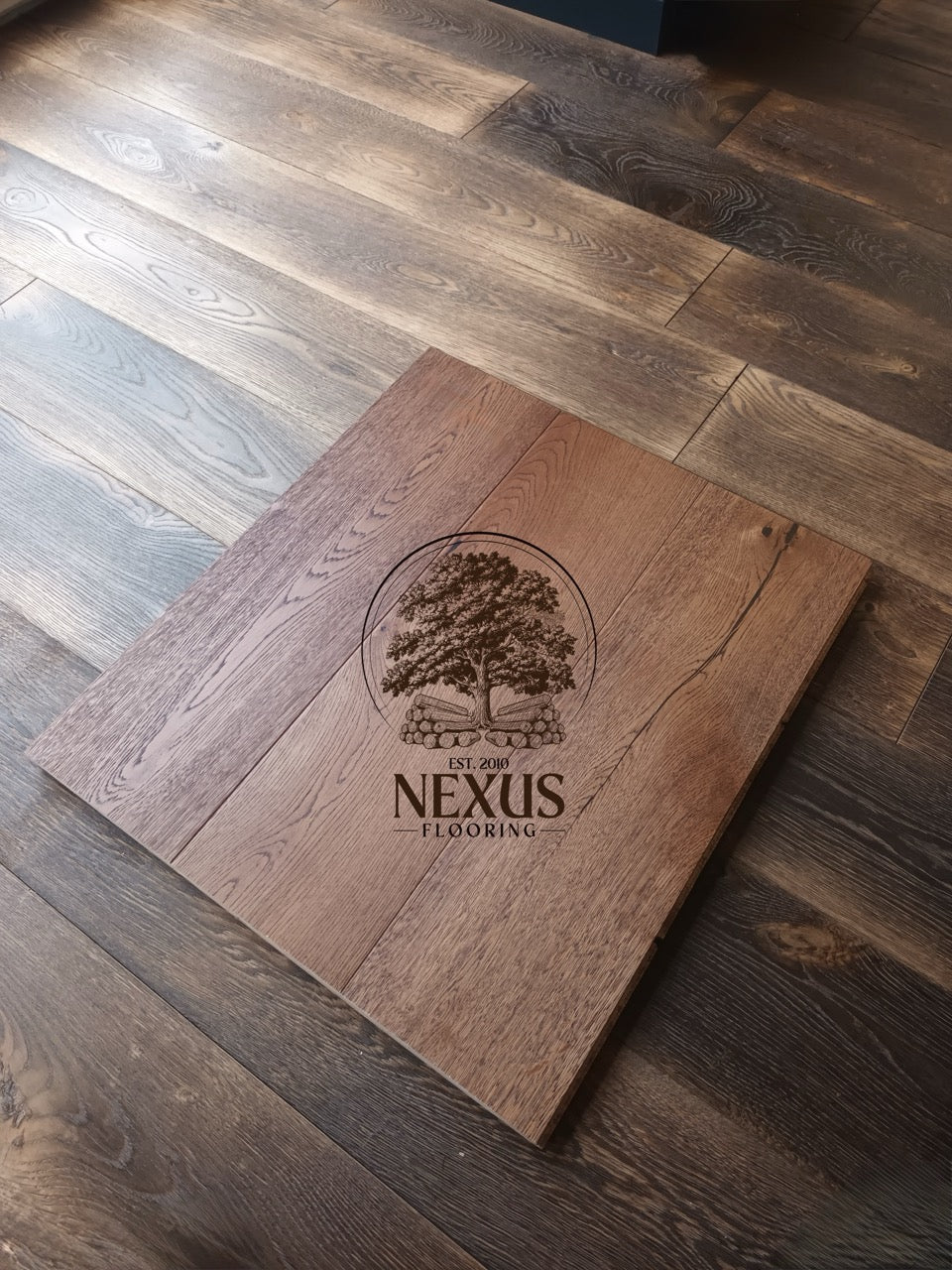 15mm x 4mm x 190mm Engineered Brushed Caramel Oak Wood Flooring