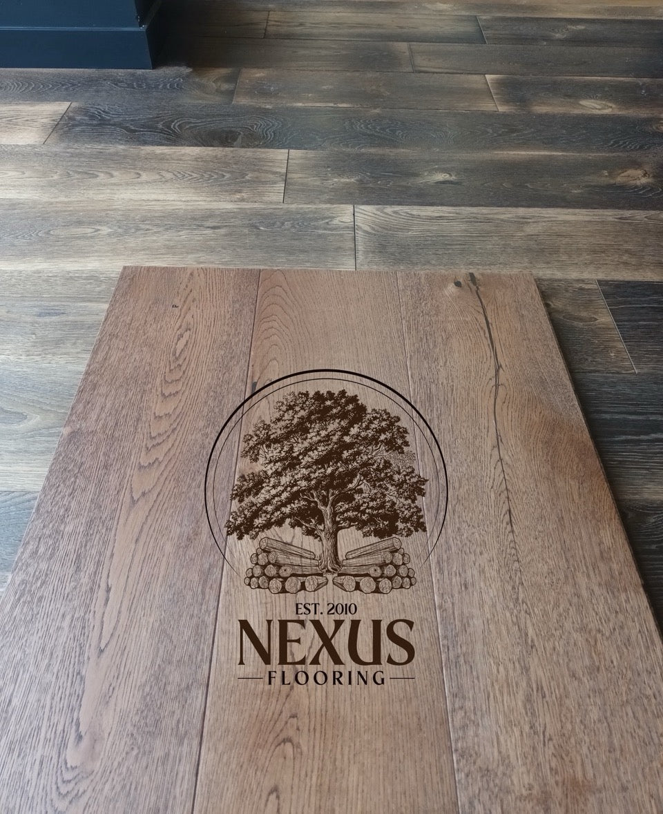 15mm x 4mm x 190mm Engineered Brushed Caramel Oak Wood Flooring