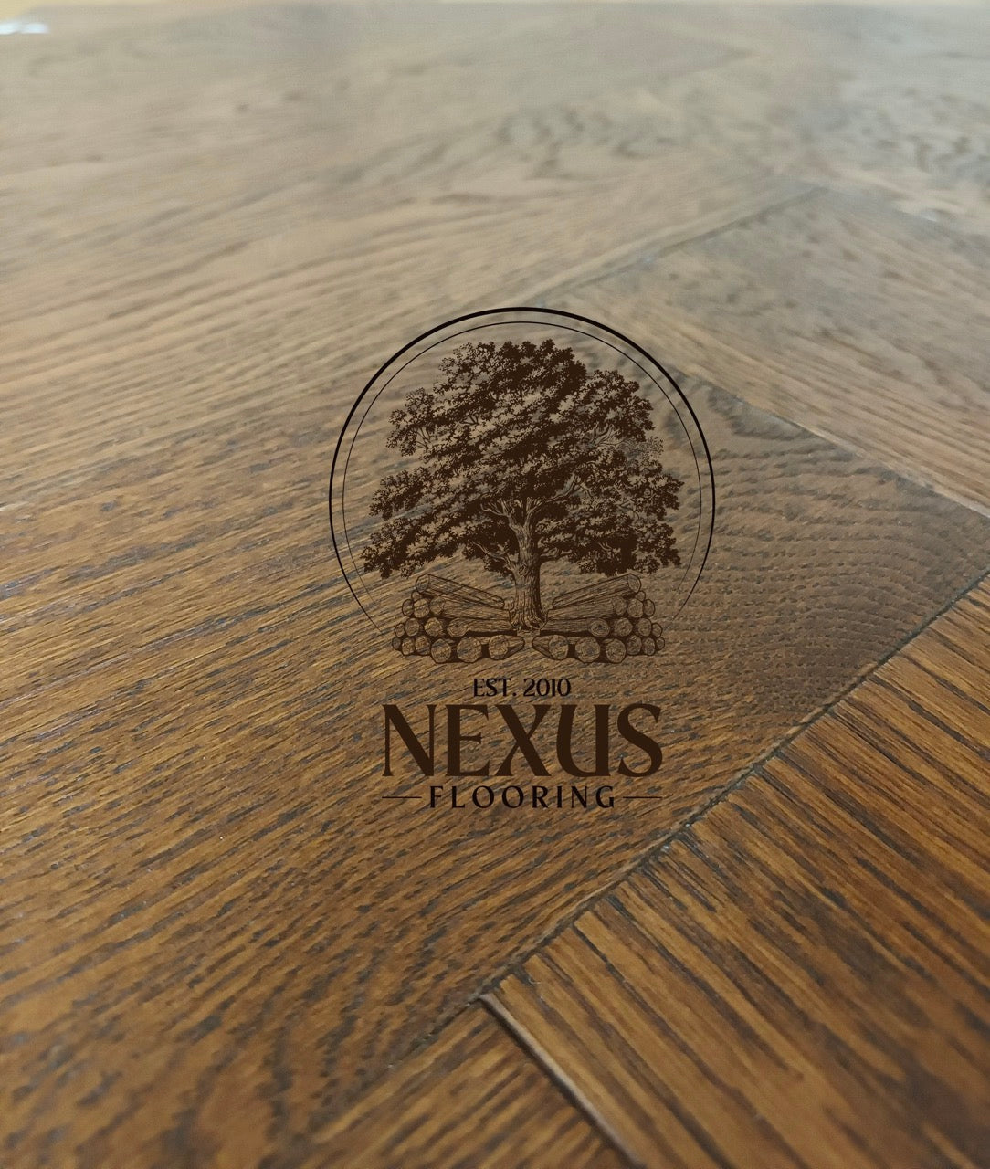 Herringbone Brushed Caramel Engineered Oak 15x 3×120 x600 Wood Flooring (Prime Grade)