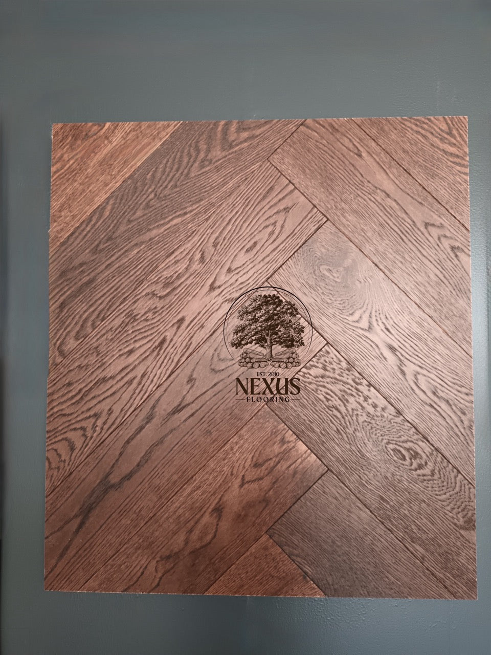 Herringbone Brushed Coffee Engineered Oak 15 x 3 x 120 x600Wood Flooring (Prime Grade)