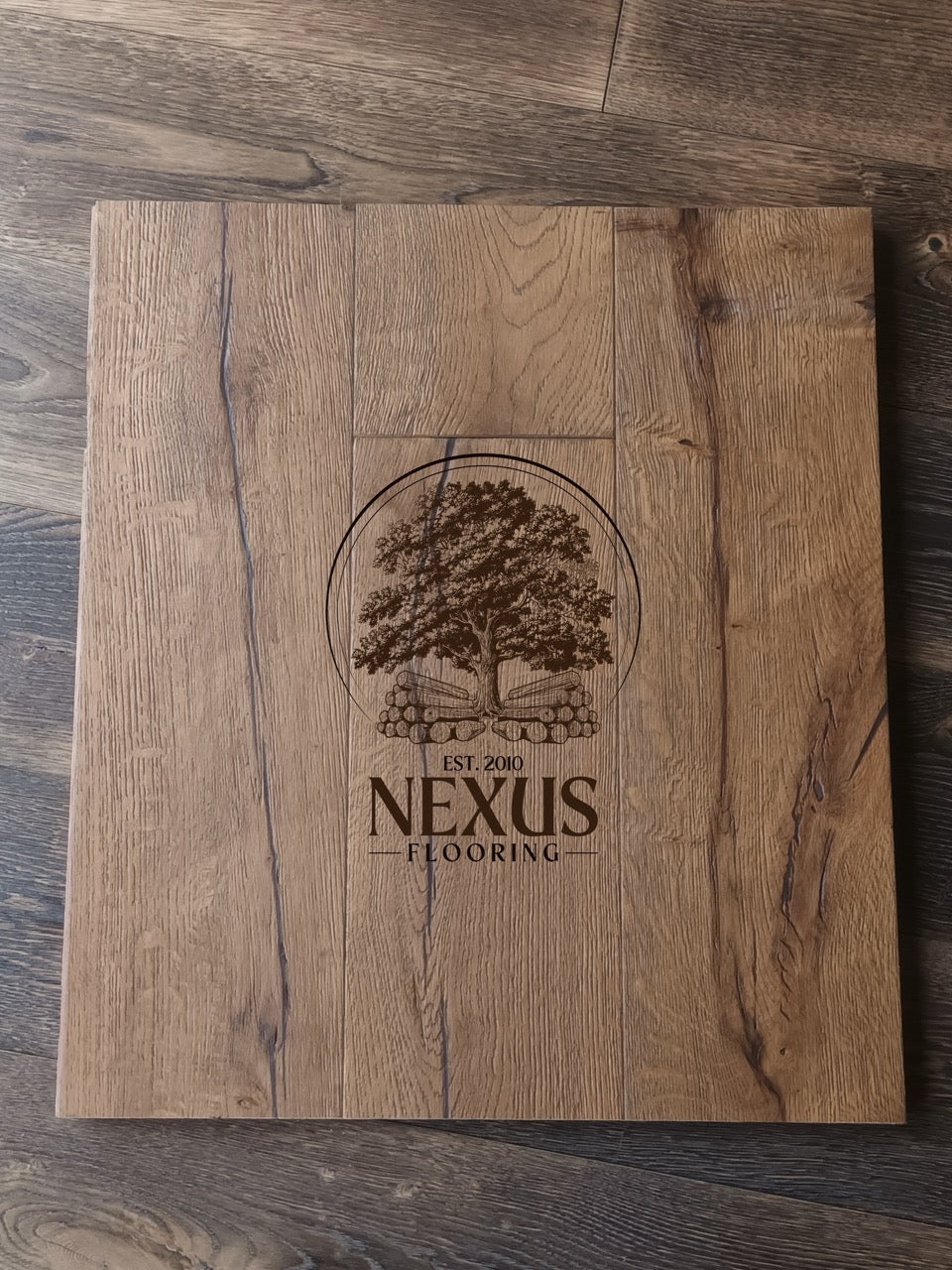 20mm x 6mm x 190mm Distressed Brown Engineered Oak Wood Flooring