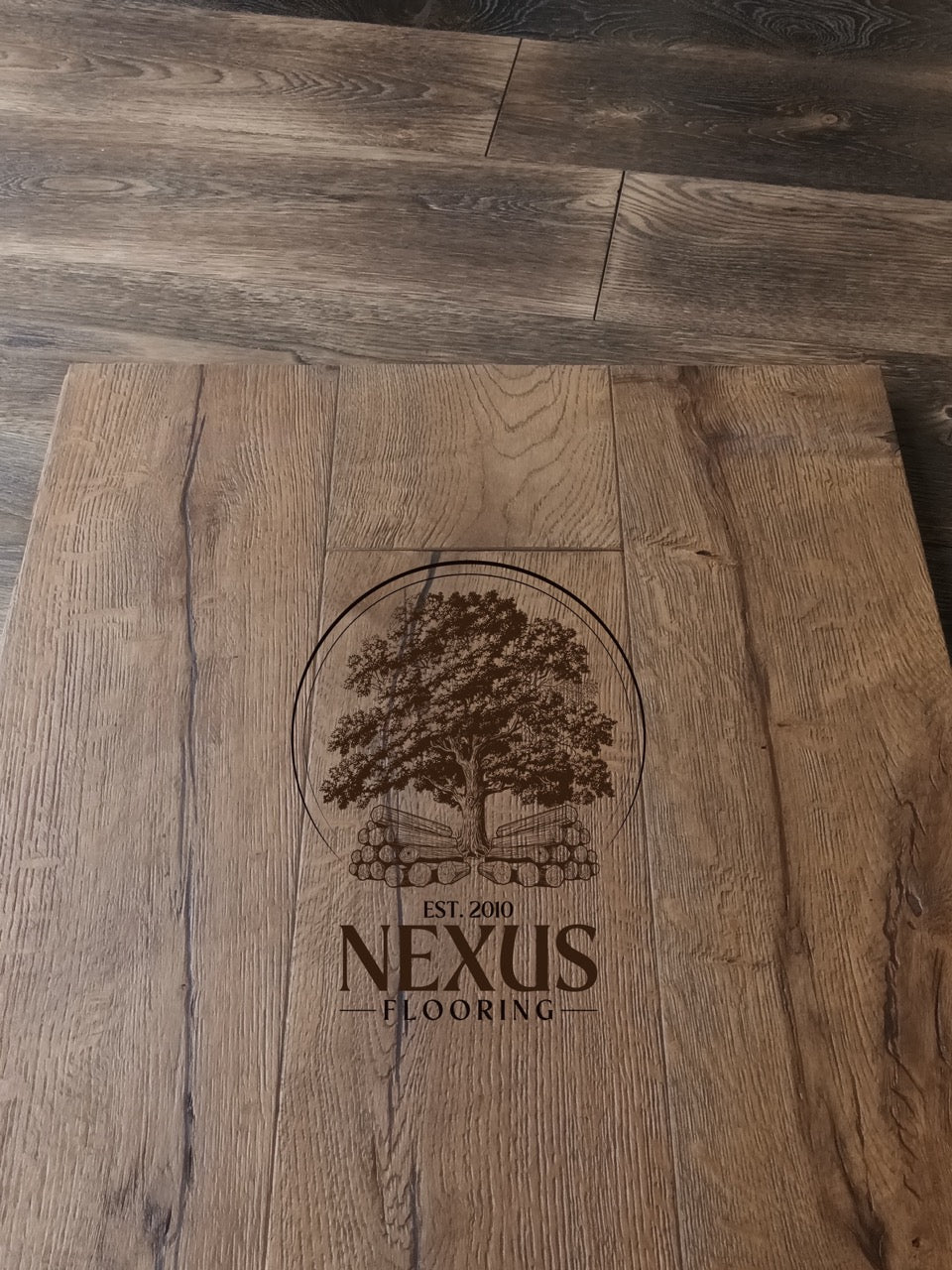 20mm x 6mm x 190mm Distressed Brown Engineered Oak Wood Flooring
