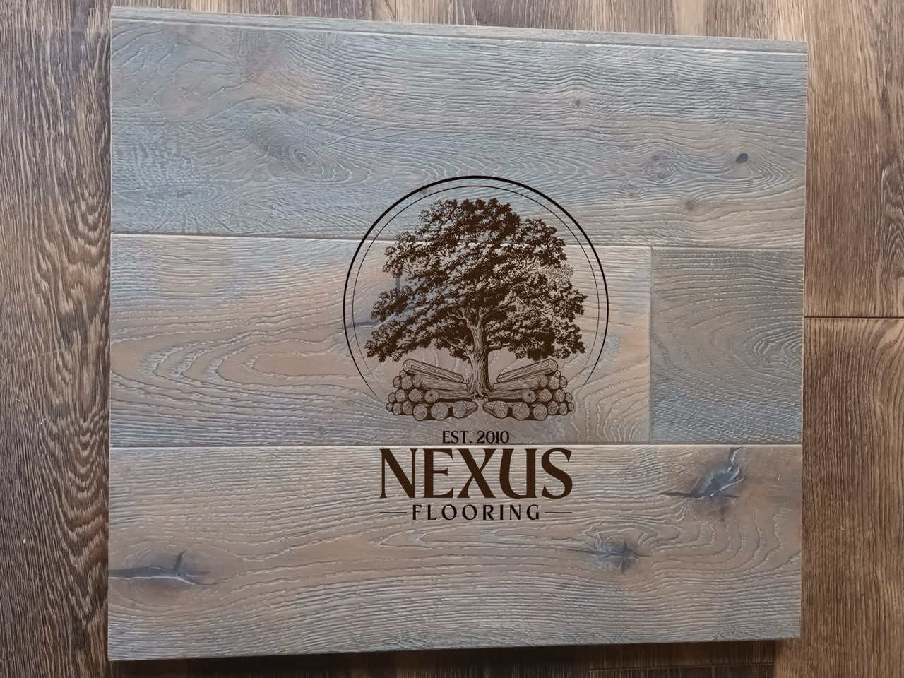 20mm x 6mm x 190mm Distressed Grey Engineered Oak Wood Flooring