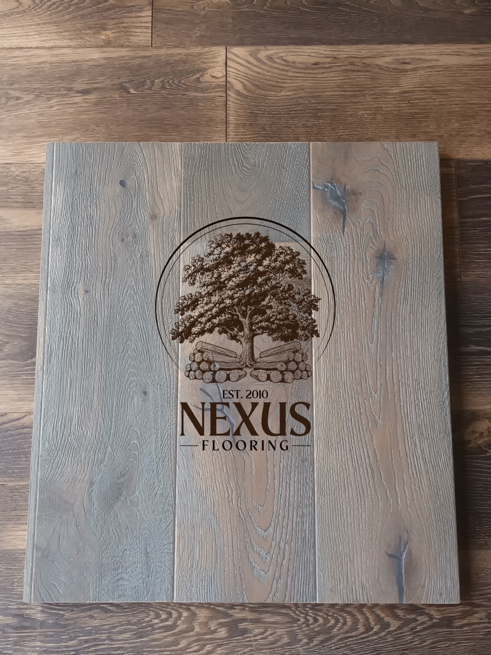 20mm x 6mm x 190mm Distressed Grey Engineered Oak Wood Flooring