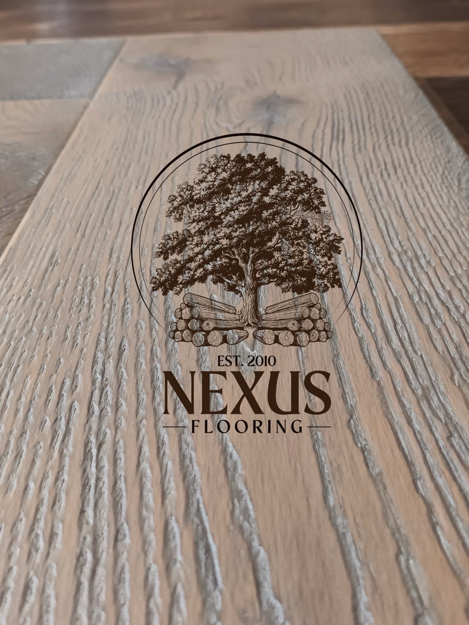 20mm x 6mm x 190mm Distressed Grey Engineered Oak Wood Flooring