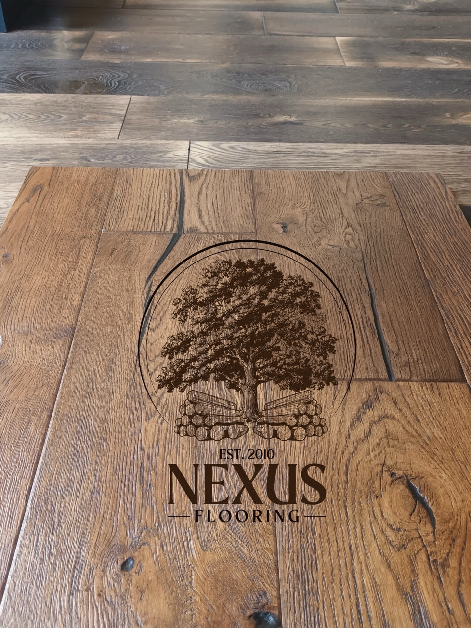 14mm x 3mm x 190mm Distressed Light Engineered Oak Wood Flooring