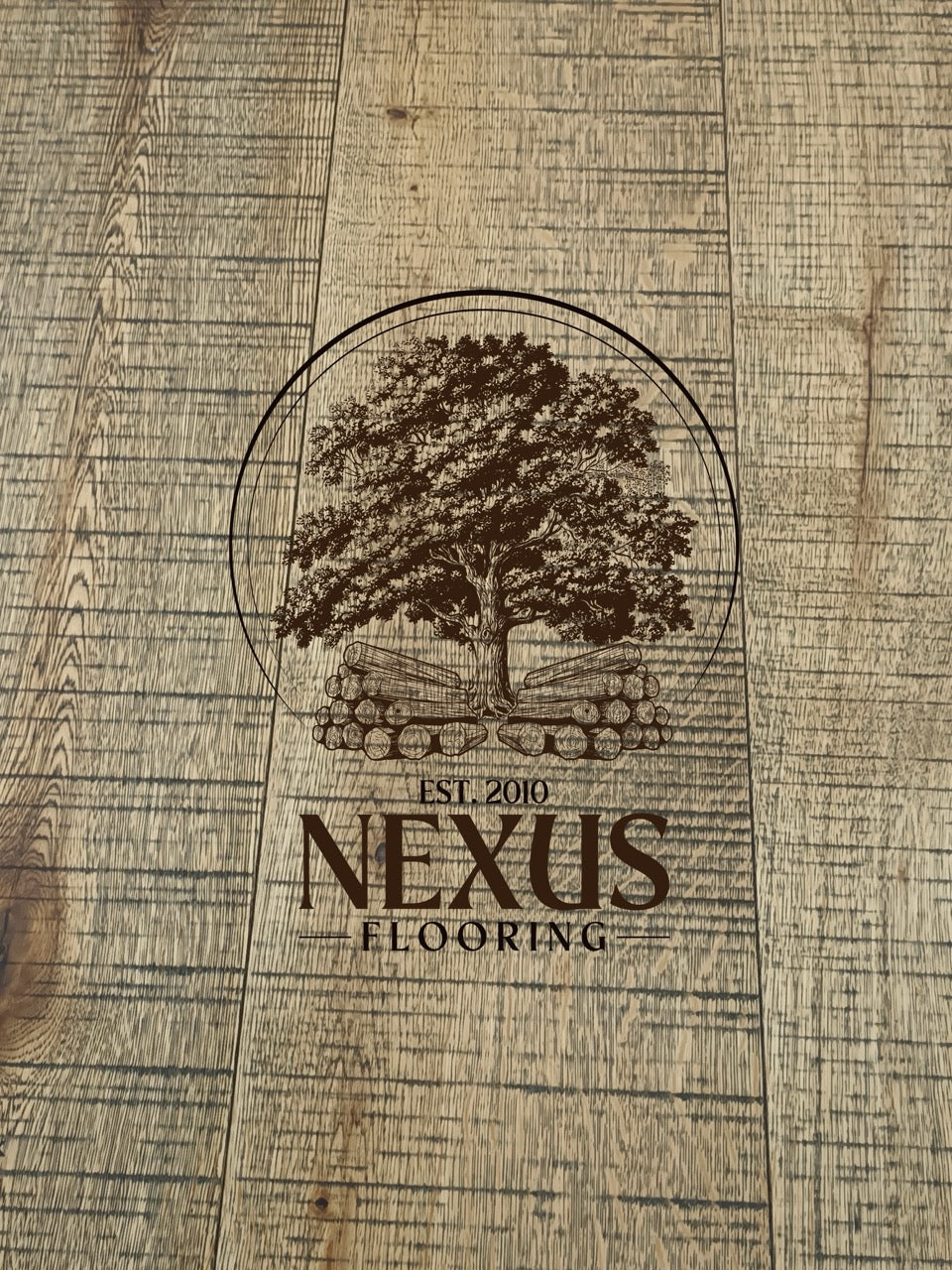 15mm x 4mm x 190mm Honey Band Saw Mark Brushed UV Oiled 3 ply Engineered Oak Wood Flooring