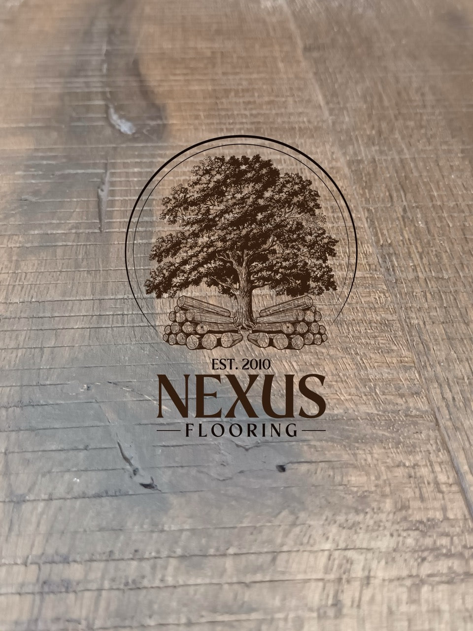 15mm x 4mm x 190mm Mocha Band Saw Mark Brushed UV Oiled Multiply Engineered Oak Wood Flooring