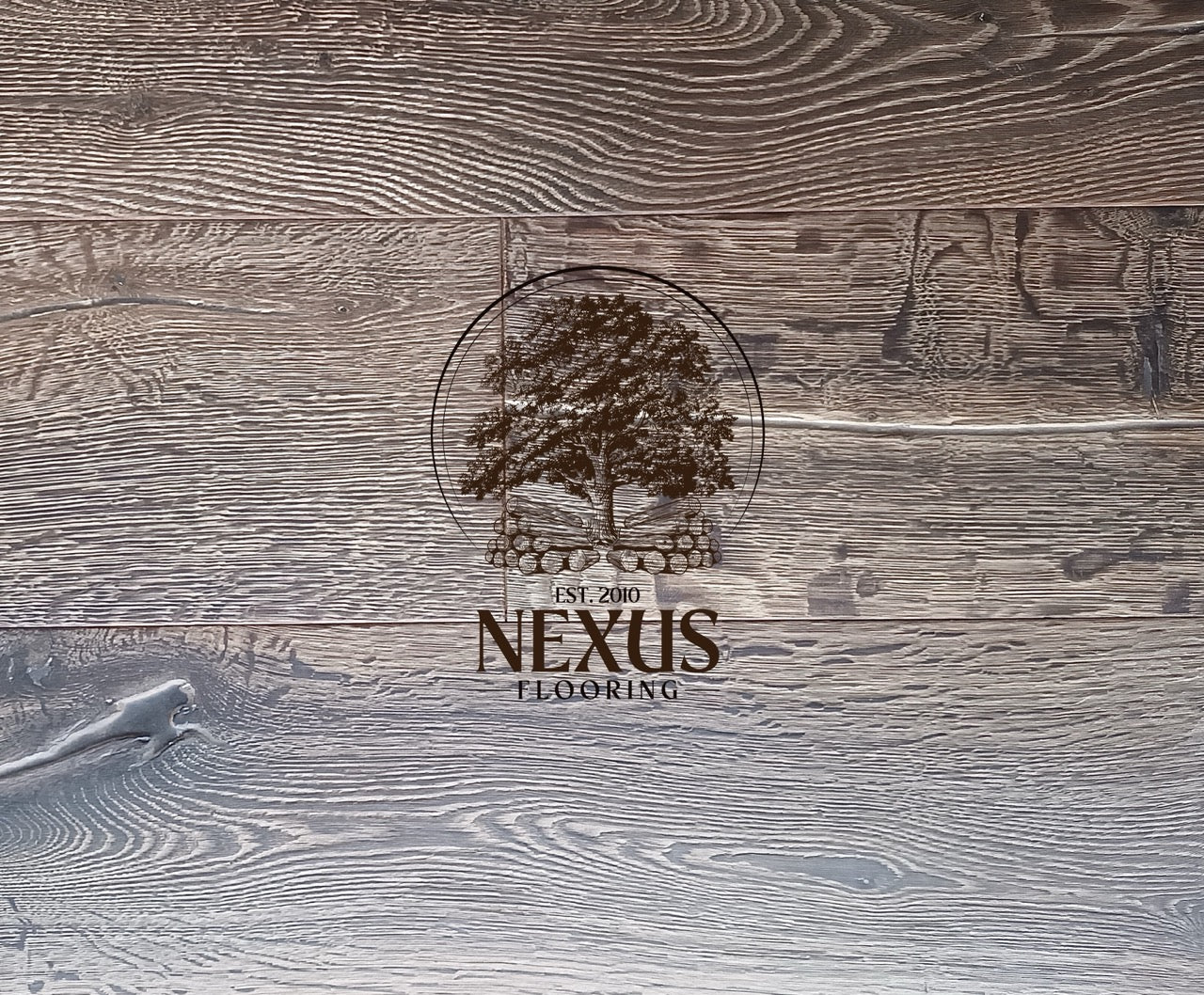 Engineered 15mmx4mm x 220mm Distressed Grey Hard Wax Oiled Nexus Flooring