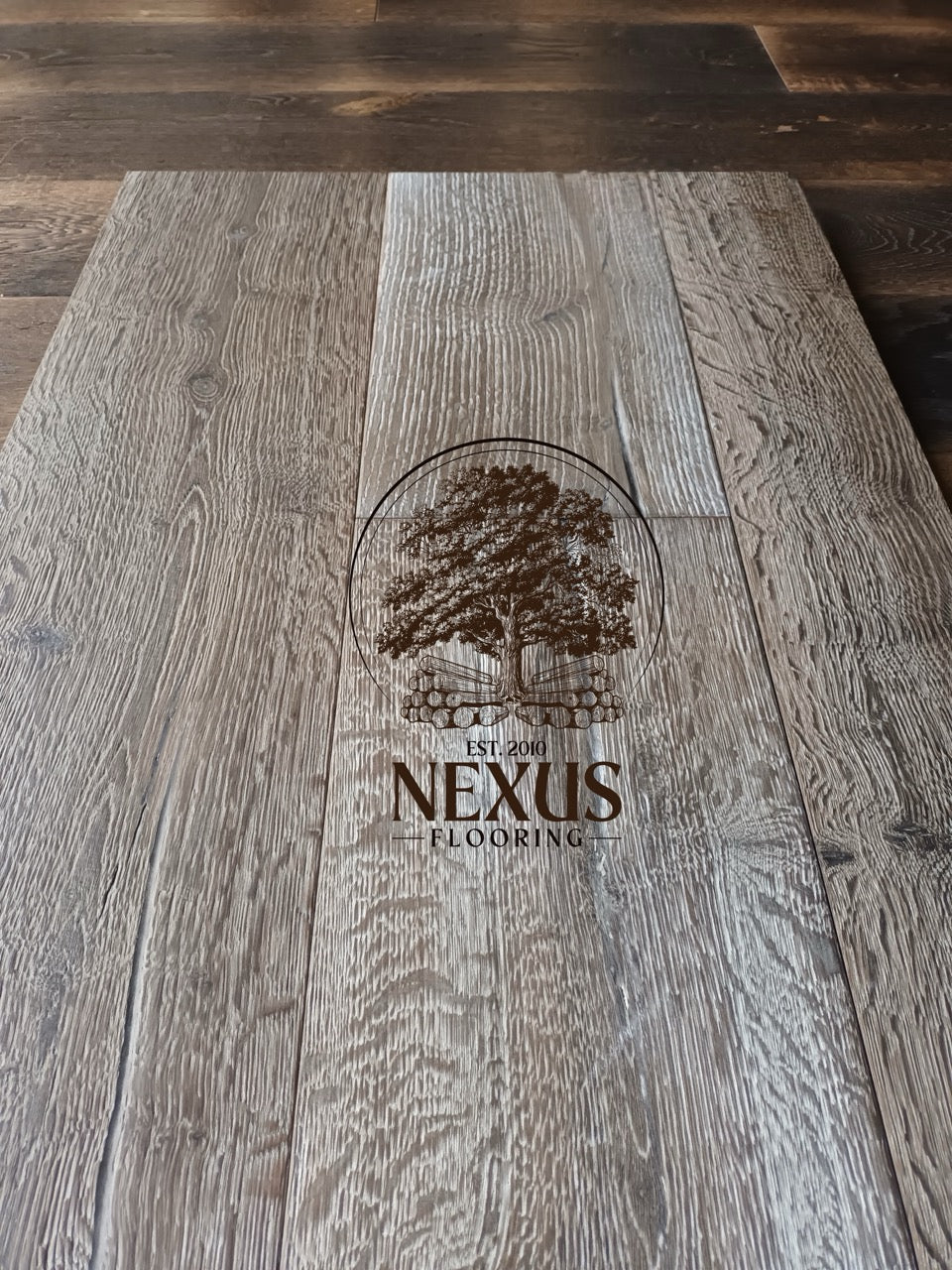 Engineered 15mm x4mm x 220mm Distressed White Hard Wax Oiled Oak