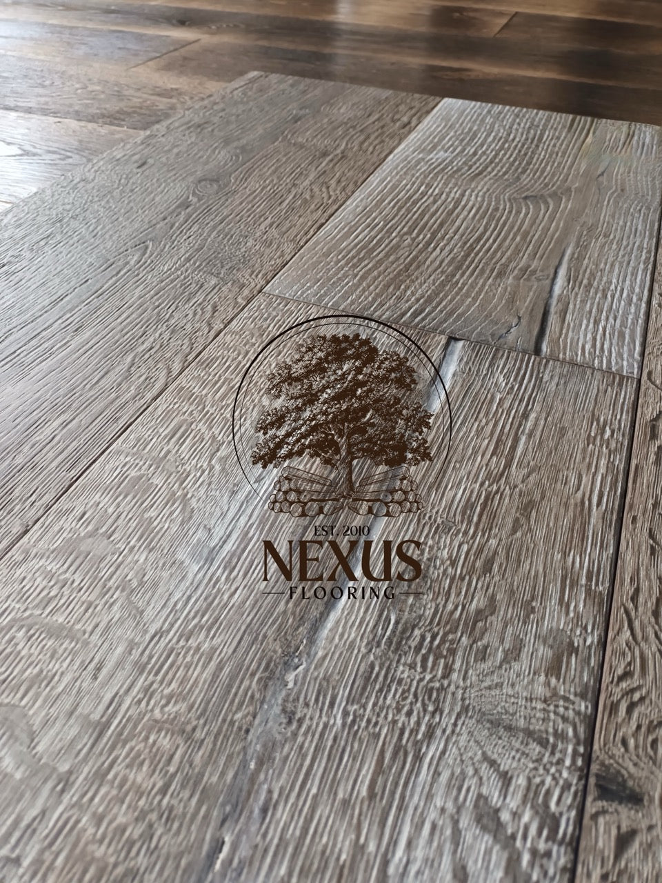Engineered 15mm x4mm x 220mm Distressed White Hard Wax Oiled Oak