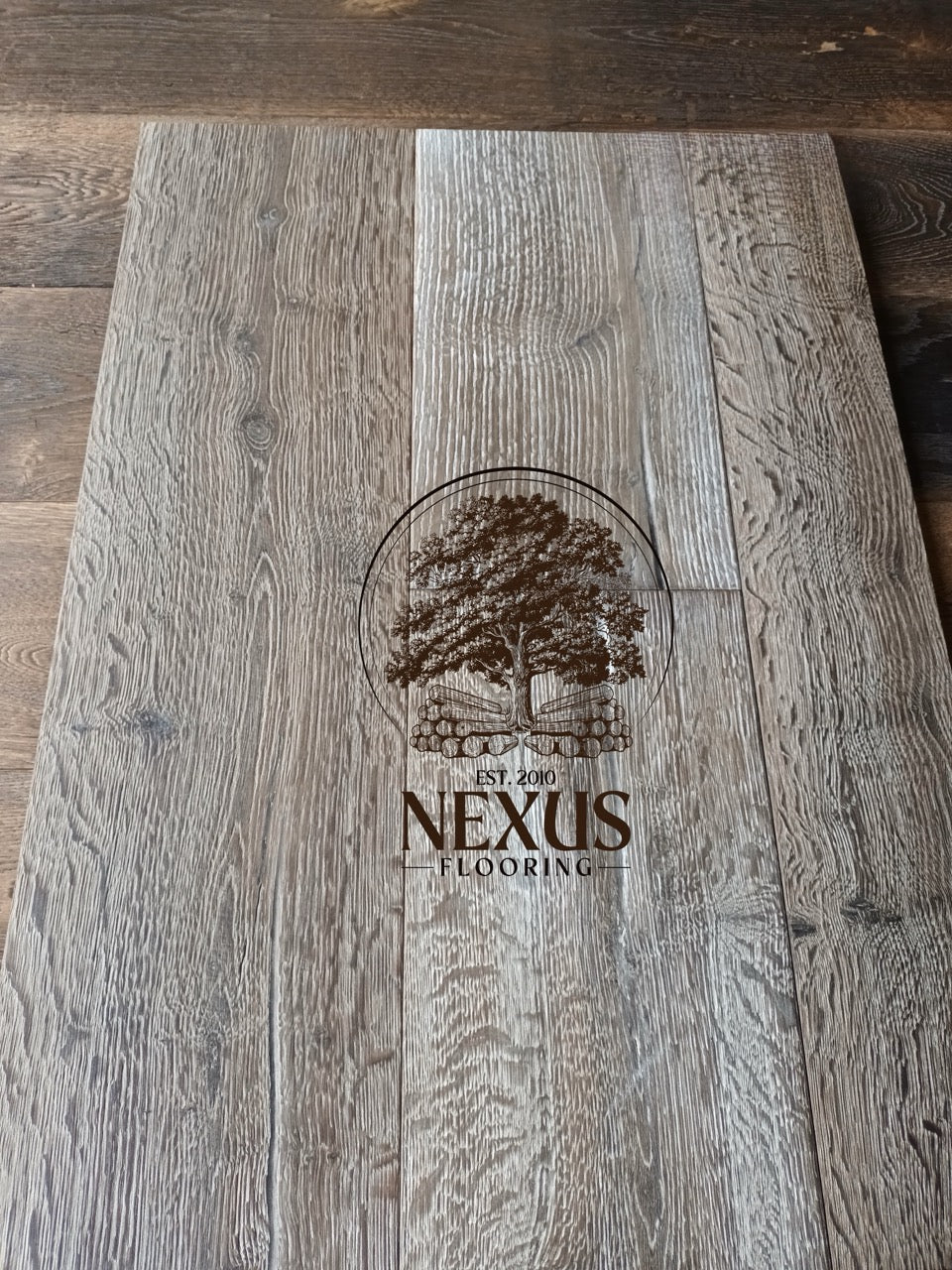 Engineered 15mm x4mm x 220mm Distressed White Hard Wax Oiled Oak