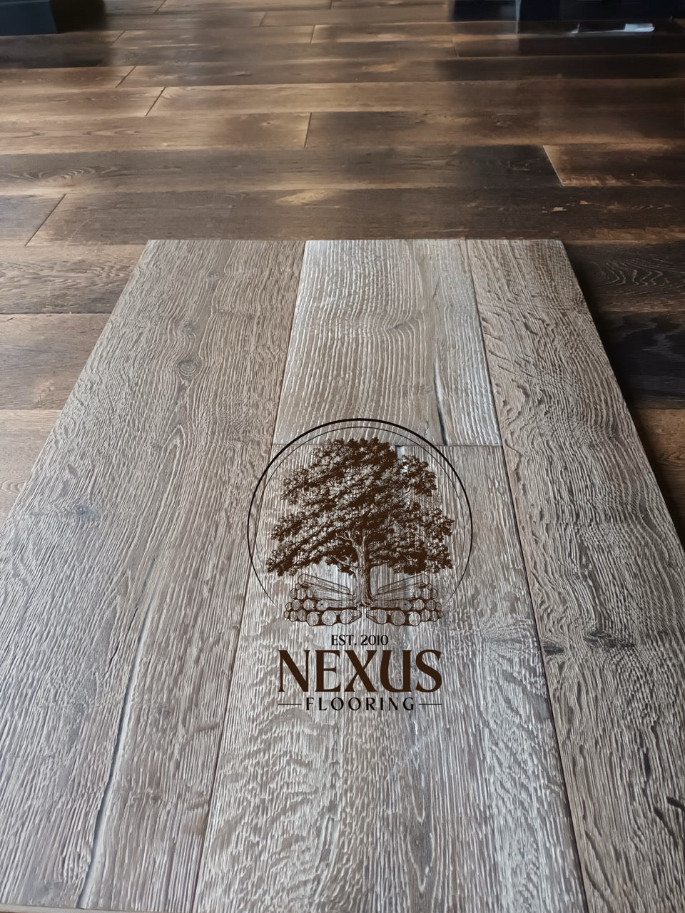 Engineered 15mm x4mm x 220mm Distressed White Hard Wax Oiled Oak
