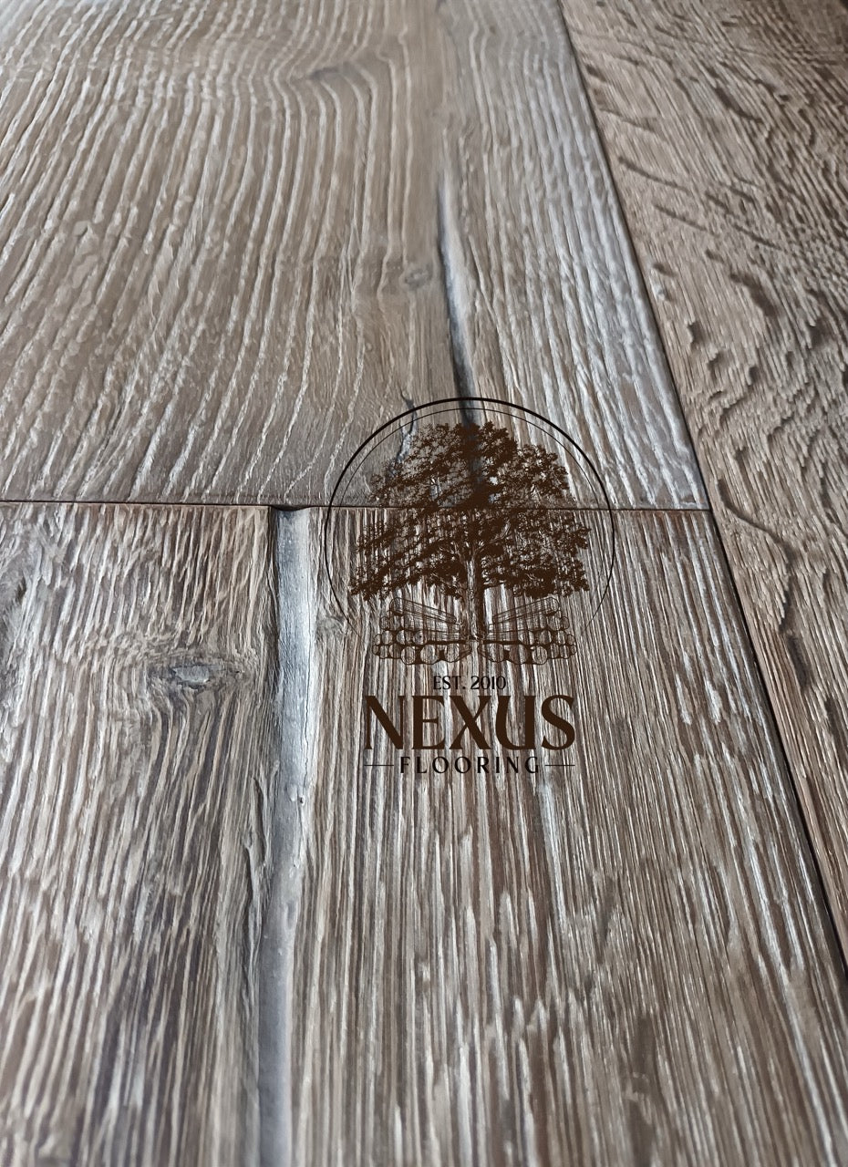 Engineered 15mm x4mm x 220mm Distressed White Hard Wax Oiled Oak