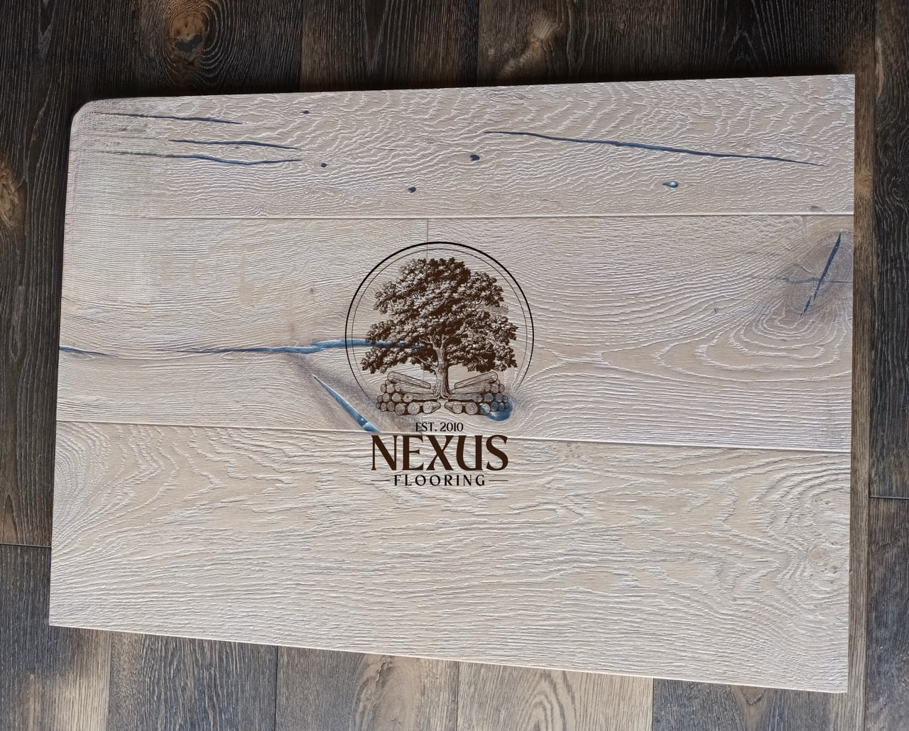 Engineered 14mm x3mm x190mm Smoked White Oiled, 3ply ,Rustic