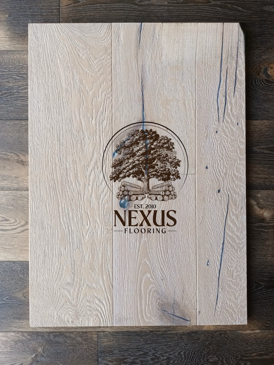 Engineered 14mm x3mm x190mm Smoked White Oiled, 3ply ,Rustic