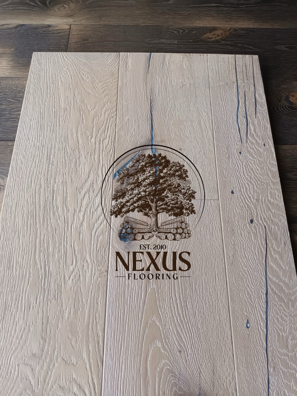 Engineered 14mm x3mm x190mm Smoked White Oiled, 3ply ,Rustic
