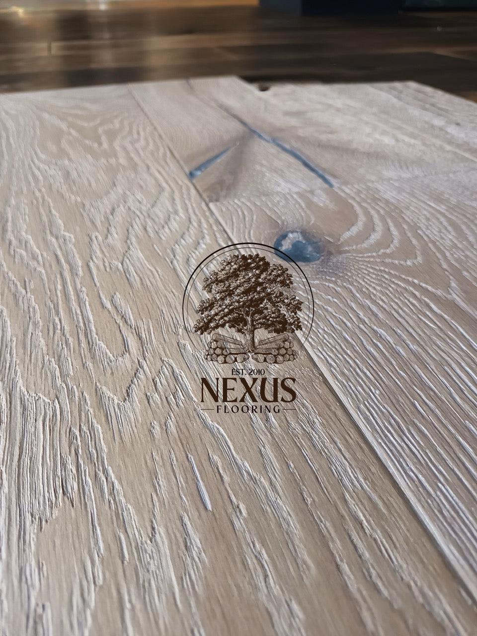 Engineered 14mm x3mm x190mm Smoked White Oiled, 3ply ,Rustic