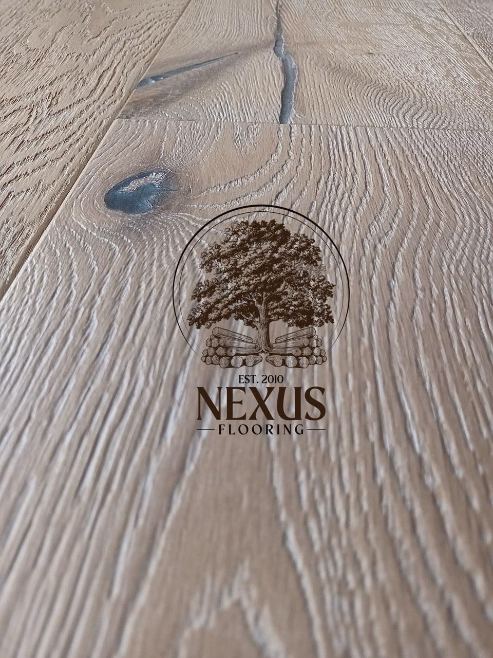 Engineered 14mm x3mm x190mm Smoked White Oiled, 3ply ,Rustic