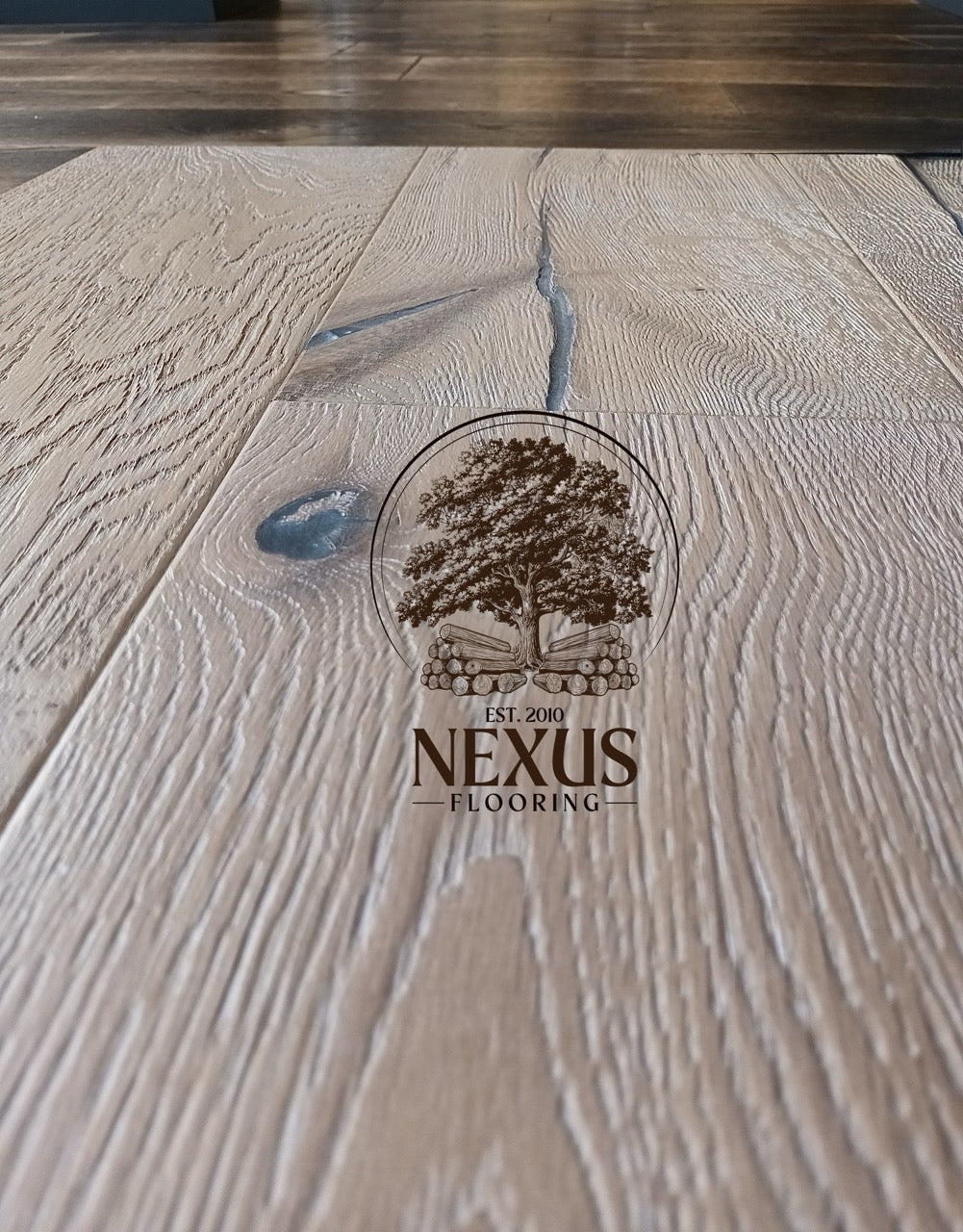 Engineered 14mm x3mm x190mm Smoked White Oiled, 3ply ,Rustic