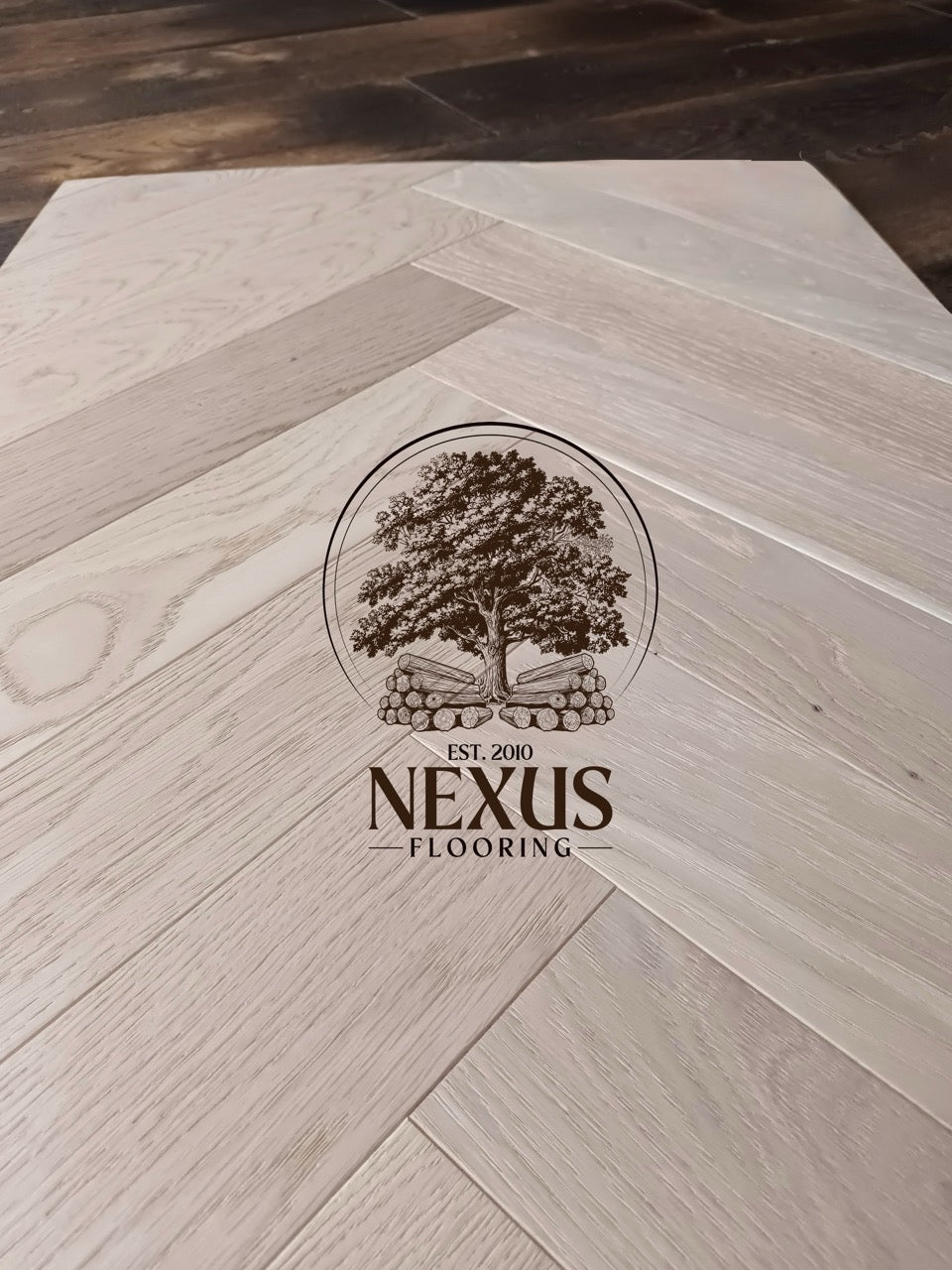 Engineered Herringbone 10mm x3mm x 90mm x450mm Smoked Natural