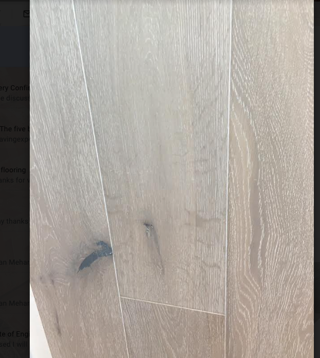 15mm x 4mm x 190mm Engineered White Bracken Oak Wood Flooring