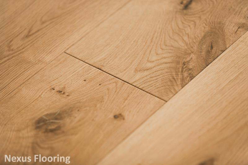 20mm x 6mm x 260mm Natural Brushed Oiled Engineered Oak Wood Flooring