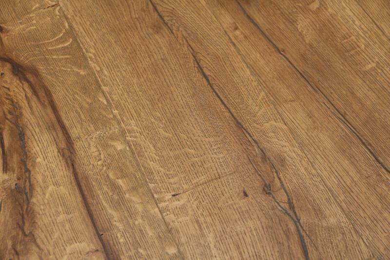 20mm x 6mm x 190mm Distressed Light Brown Engineered Oak Wood Flooring