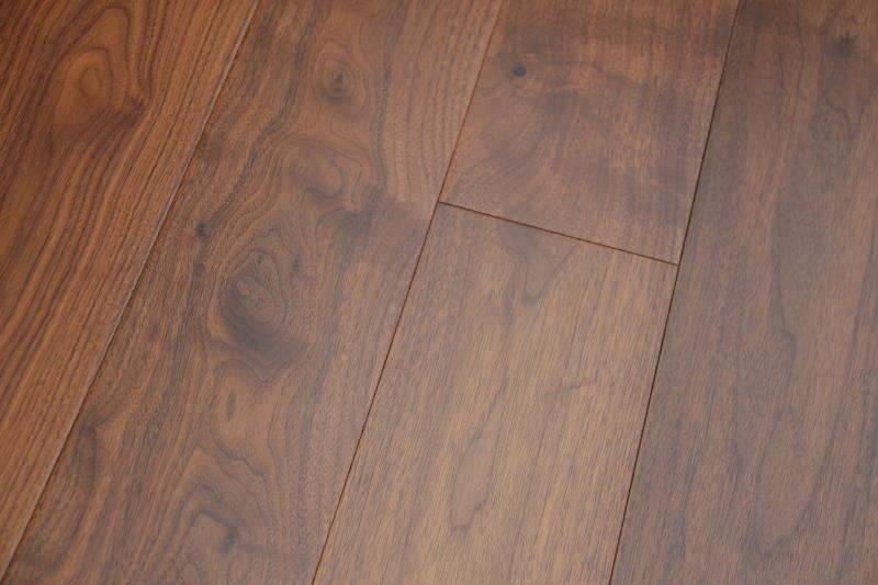 14mm x 3mm x 150mm American Walnut Lacquered Engineered Wood Flooring