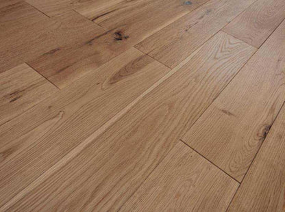 18mm x 150mm Brushed Oiled Solid Oak Wood Flooring