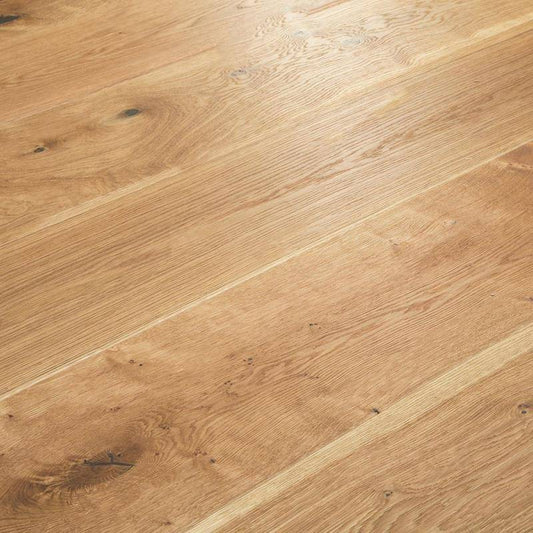 18mm x 4mm x 300mm Brushed Wax Oiled Engineered Oak Wood Flooring (4408)