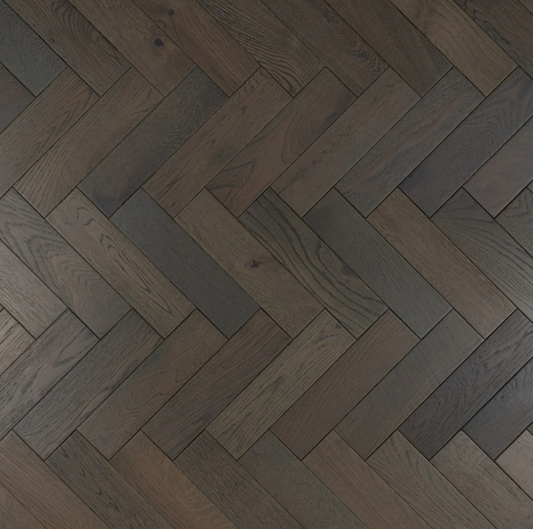 Engineered Herringbone 18mm x4mm x80mm x300mm, Graphite grey( Brushed Matt Lac)