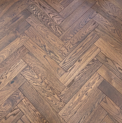 Engineered Herringbone 10mm x 3mmx 90mm x450mm  Whiskey Oak