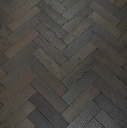 Engineered Herringbone 18mm x90mm x400mm,Graphite Grey (Brushed Matt Lac)