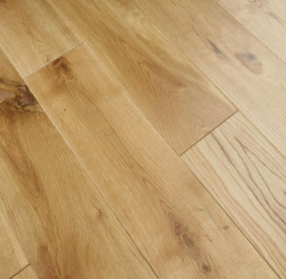 14mm x 3mm x 125mm Brushed Oiled Engineered Oak Wood Flooring