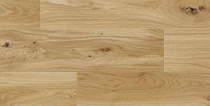 14mm x 3mm x 125mm Brushed Lacquered Engineered Oak Wood Flooring