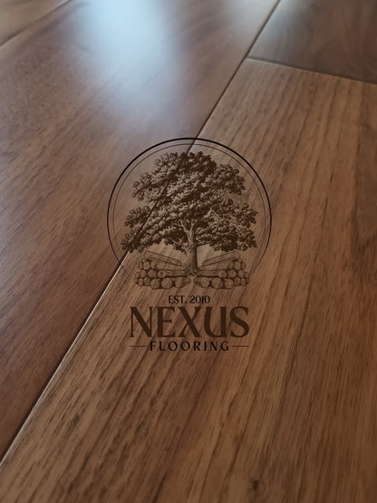 14mm x 3mm x 150mm American Walnut Lacquered Engineered Wood Flooring