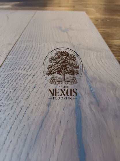 14mm x 3mm x 190mm Amethyst Brushed UV Oiled 3 ply Engineered Oak Wood Flooring