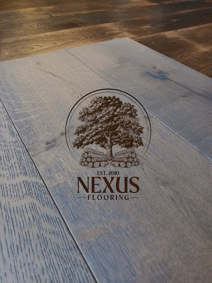 14mm x 3mm x 190mm Amethyst Brushed UV Oiled 3 ply Engineered Oak Wood Flooring