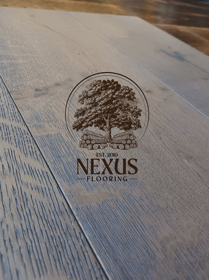 14mm x 3mm x 190mm Amethyst Brushed UV Oiled 3 ply Engineered Oak Wood Flooring