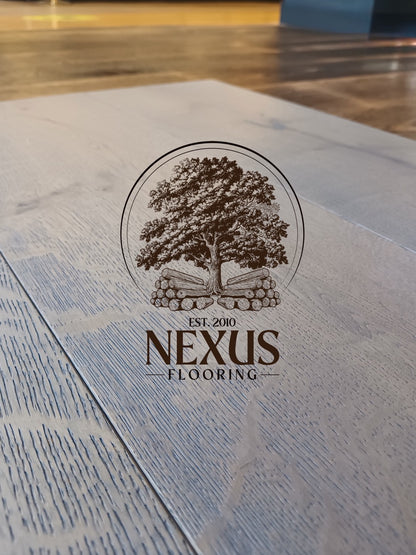 14mm x 3mm x 190mm Amethyst Brushed UV Oiled 3 ply Engineered Oak Wood Flooring