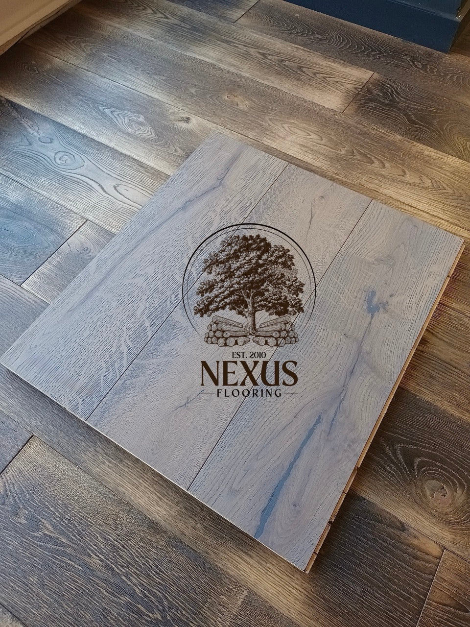 14mm x 3mm x 190mm Amethyst Brushed UV Oiled 3 ply Engineered Oak Wood Flooring