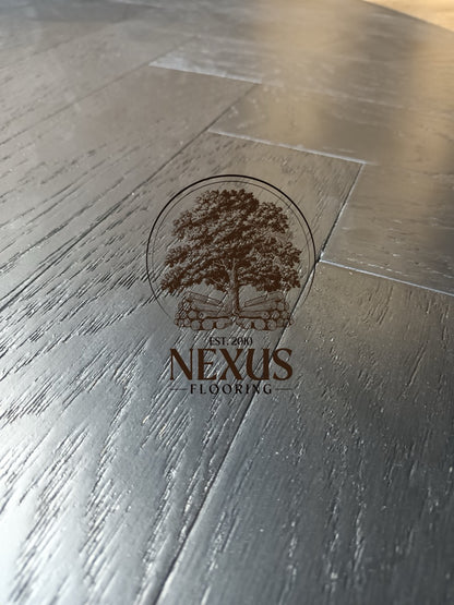Herringbone Charcoal Black Engineered Oak 10mm x3mm x90mm x450mm Wood Flooring