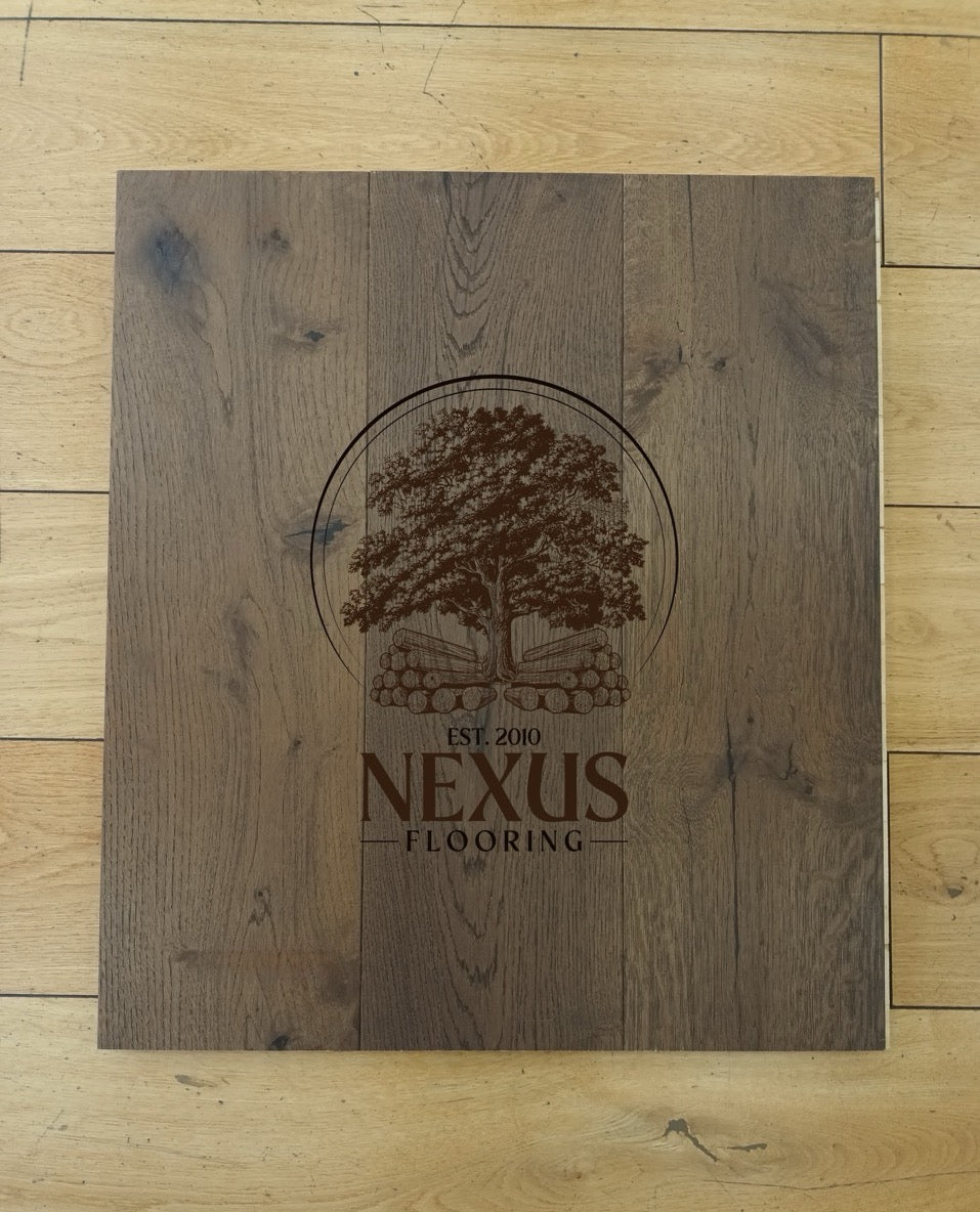 14mm x 3mm x 190mm Black Pearl Brushed UV Oiled 3 ply Engineered Oak Wood Flooring(65)