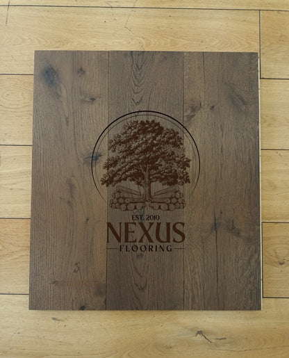 14mm x 3mm x 190mm Black Pearl Brushed UV Oiled 3 ply Engineered Oak Wood Flooring(65)