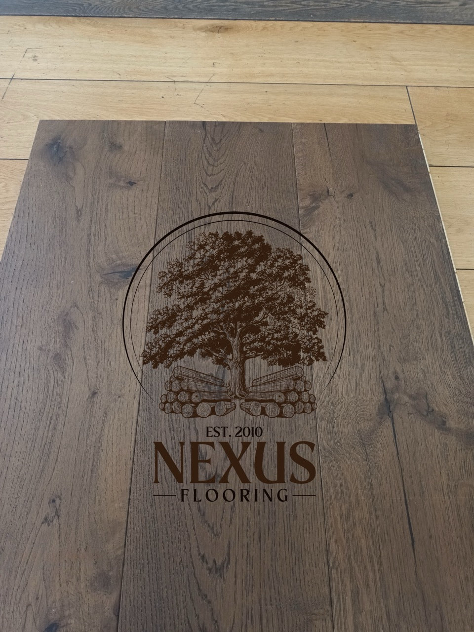 14mm x 3mm x 190mm Black Pearl Brushed UV Oiled 3 ply Engineered Oak Wood Flooring(65)