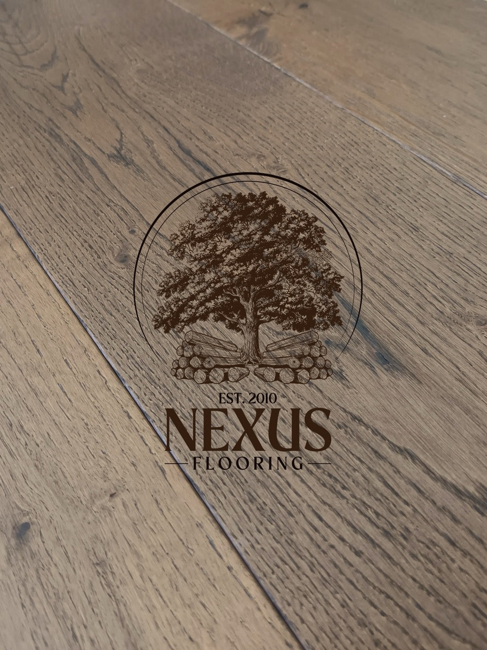 14mm x 3mm x 190mm Black Pearl Brushed UV Oiled 3 ply Engineered Oak Wood Flooring(65)