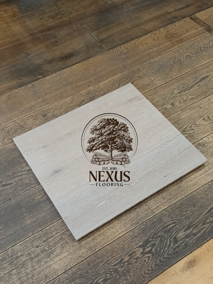 15mm x 4mm x 190mm Engineered White Bracken Oak Wood Flooring